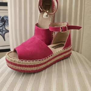 Women's Pink Espadrille Sandals